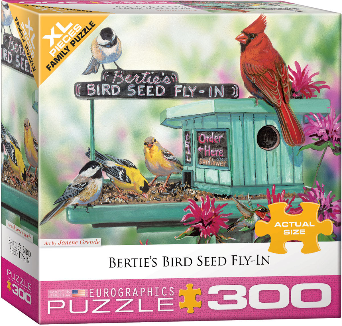 Eurographic Puzzles - Puzzle Bertie's Bird Seed Fly-In