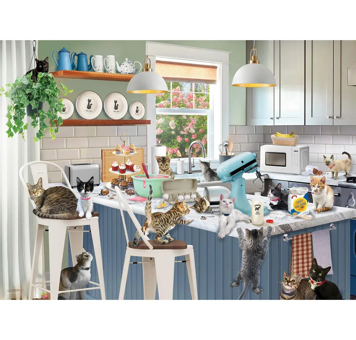 Eurographics Puzzles - Puzzle Sloppy Kitten Kitchen