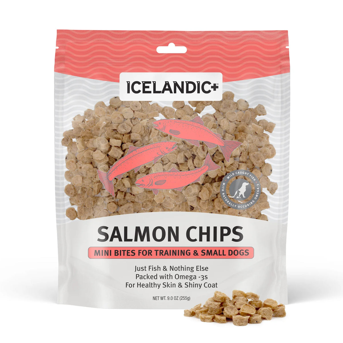 Icelandic+ Salmon Chips Mini Bites For Training & Small Dogs