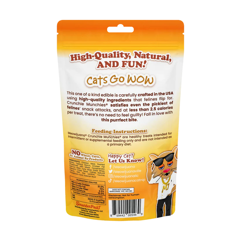 Meowijuana - Crunchie Munchies Chicken & Catnip Treats