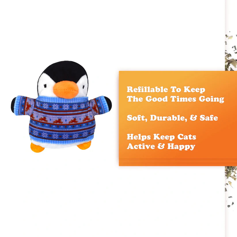 Meowijuana - Get Waddled Cozy Penguin Catnip Toy