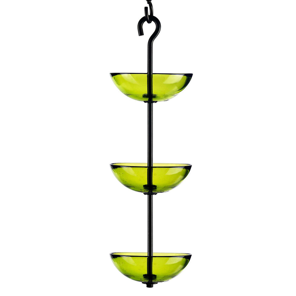 Couronne Co - Bird Feeder Mosaic Birds Triple Hanging Poppy