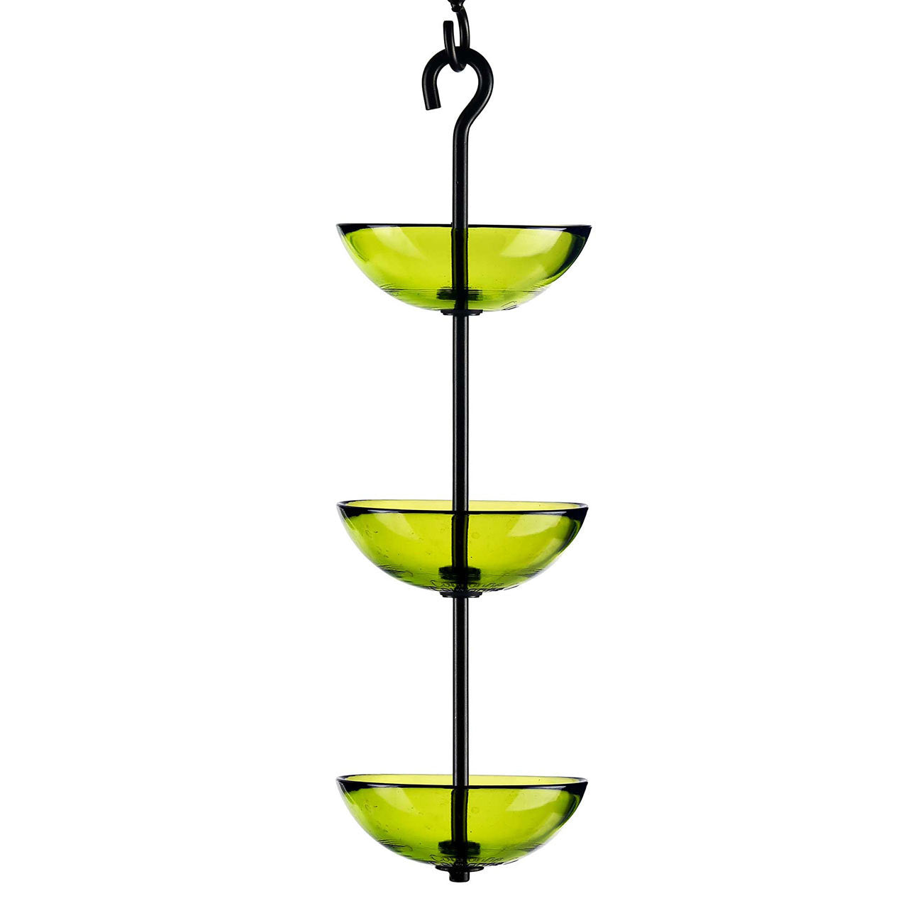 Couronne Co - Bird Feeder Mosaic Birds Triple Hanging Poppy