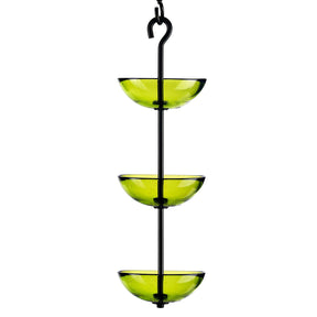 Couronne Co - Bird Feeder Mosaic Birds Triple Hanging Poppy