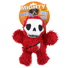Tuffy Dog Toys - Mighty Microfiber Ball Halloween Grim Reaper Squeaky Dog Toy