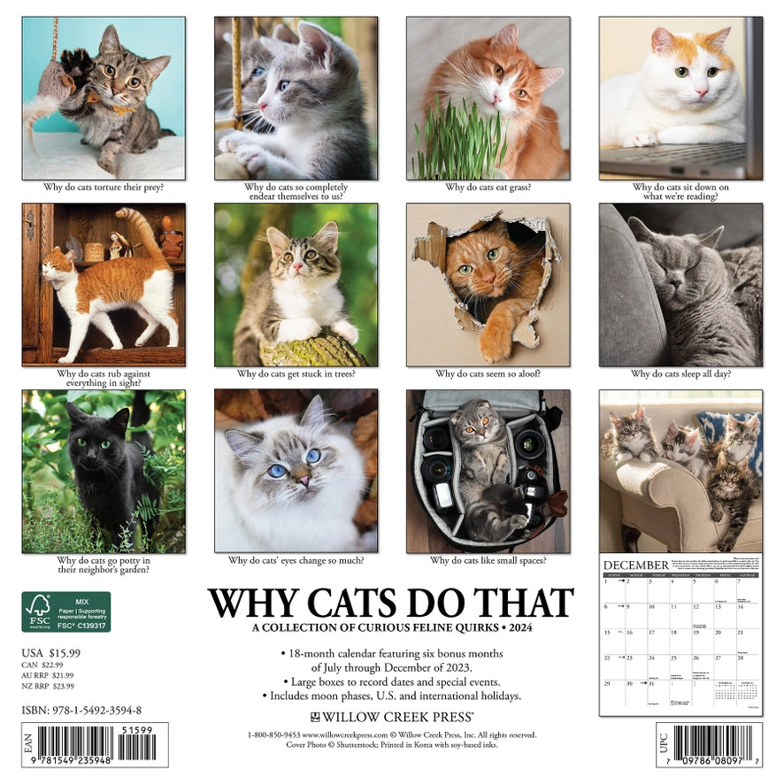 2024 Why Cats Do That Calendar