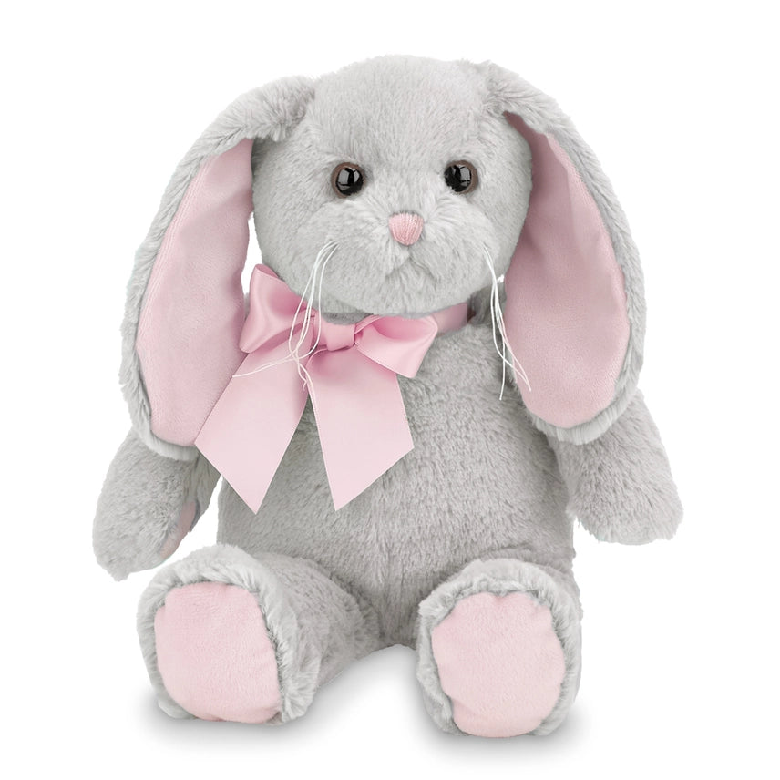 Bearington Collection - Lil' Mopsy Gray Bunny with Pink Ears