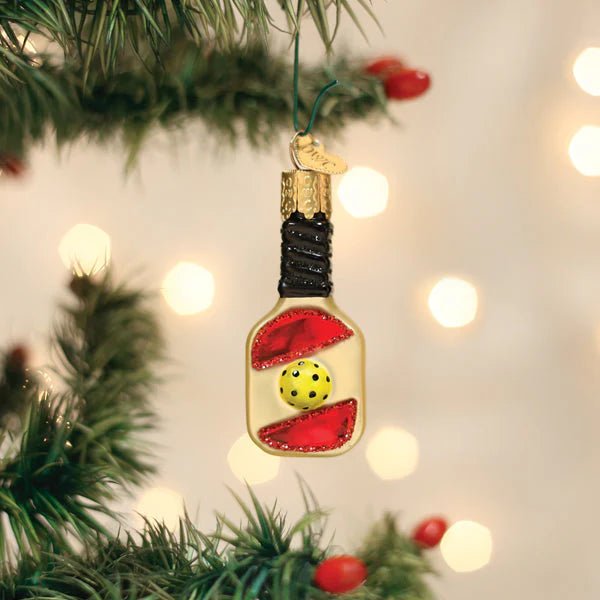 Old World Christmas - Mini Pickleball Paddle Ornament