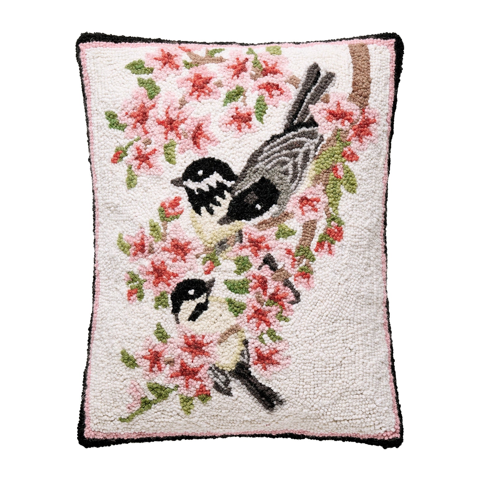 Peking HandiCraft - Pillow Chickadee Blossom Hook