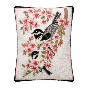 Peking HandiCraft - Pillow Chickadee Blossom Hook