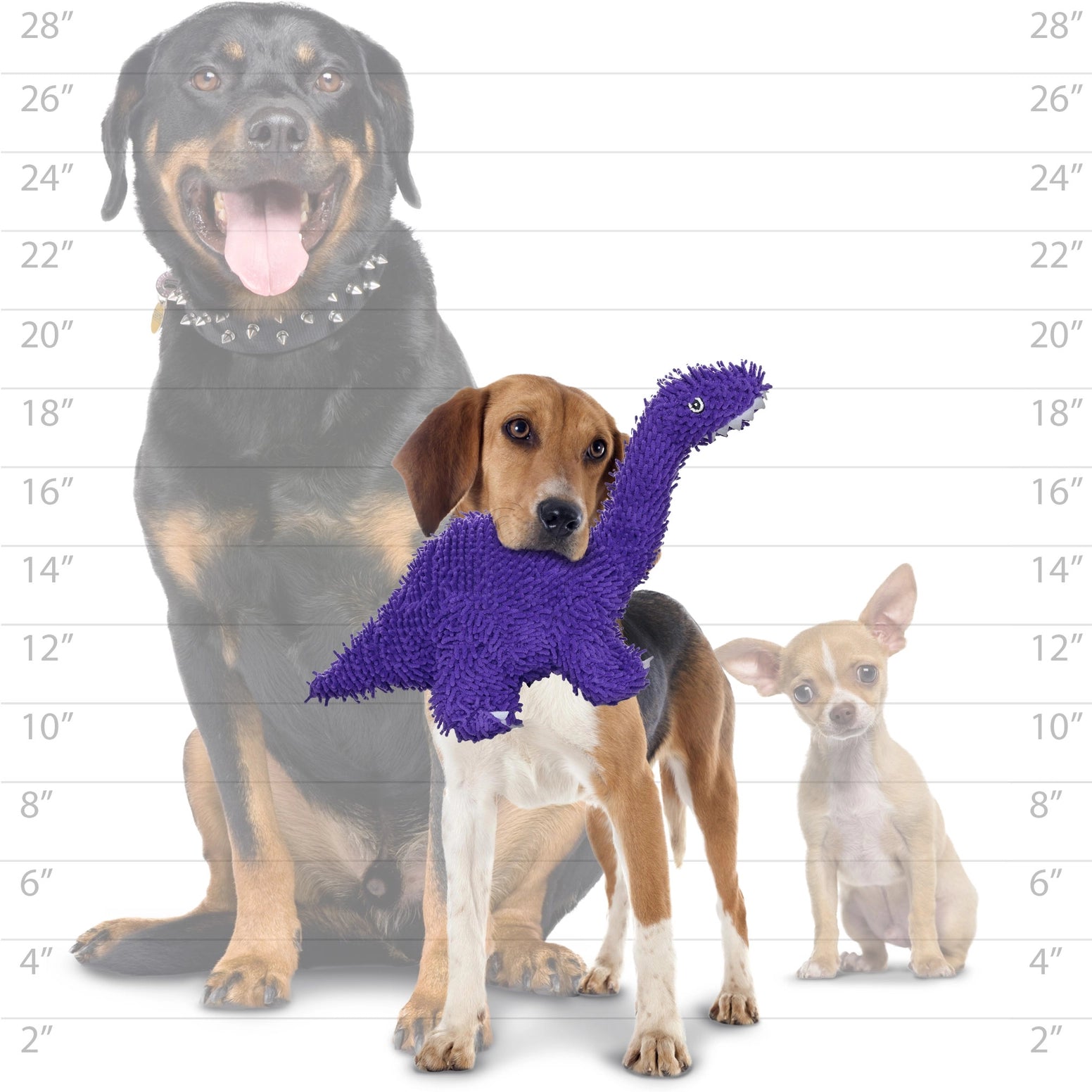 Tuffy Dog Toys - Mighty Microfiber Ball Brachiosaurus