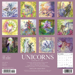 2024 Unicorns by Sara Burrier Calendar
