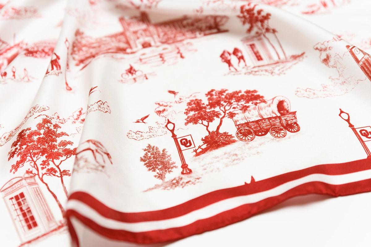 William & Lauren - OU Toile Scarf