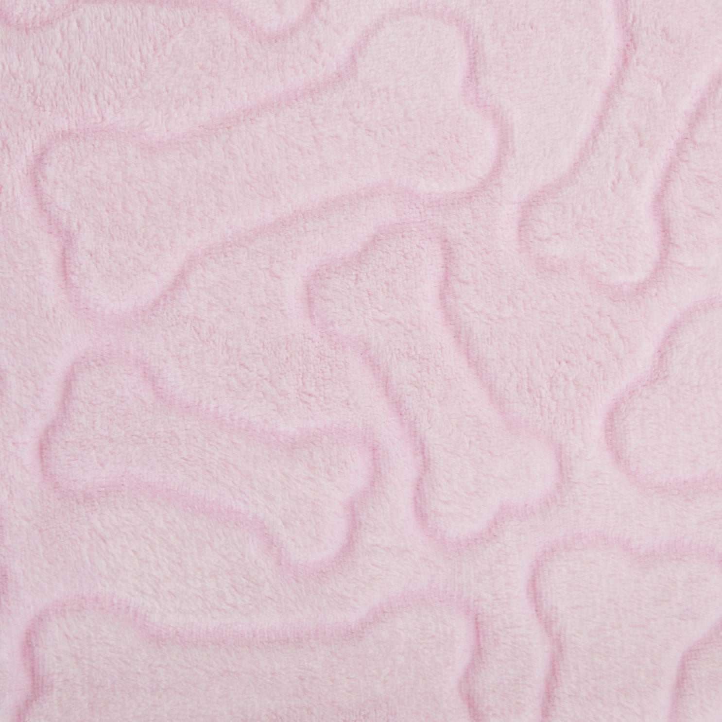 Blanket Embossed Bone Print for Pets Pink