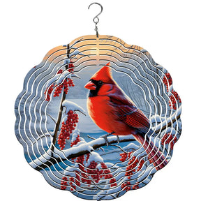 Traci's Fun Creations - Wind Spinner Cardinal Winter