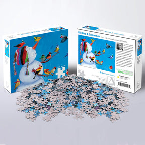 Puzzle Birdies & Snowman