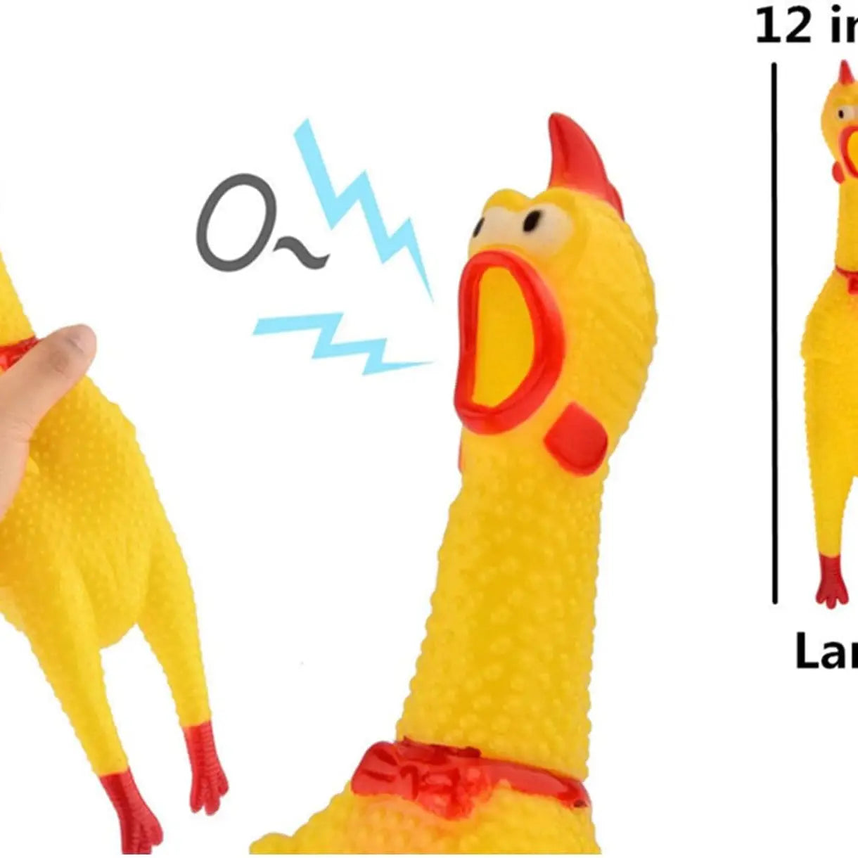 Tsyware - Screaming Chicken Toy Rubber 12"