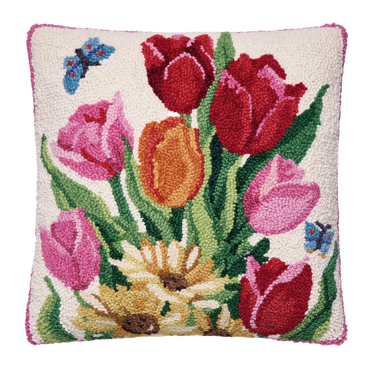 Peking HandiCraft - Pillow Springtime Tulips Hook