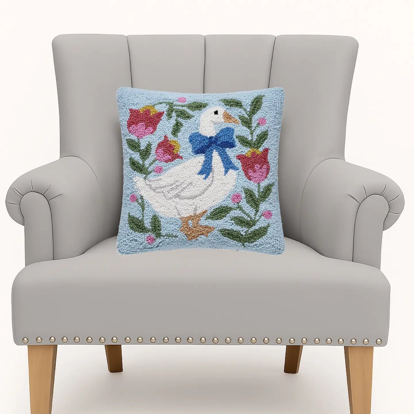 Peking HandiCraft - Pillow Hook Goose Flower