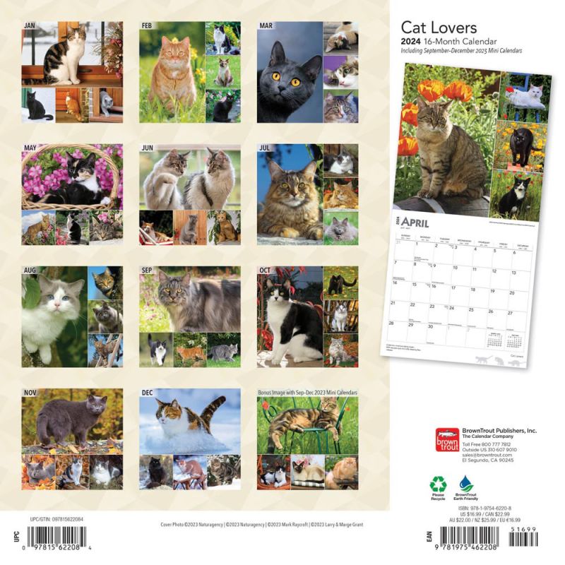 2024 Cat Lovers Calendar