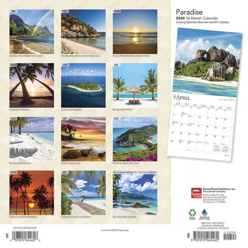 2024 Paradise Calendar