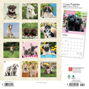 2024 I Love Puppies Calendar