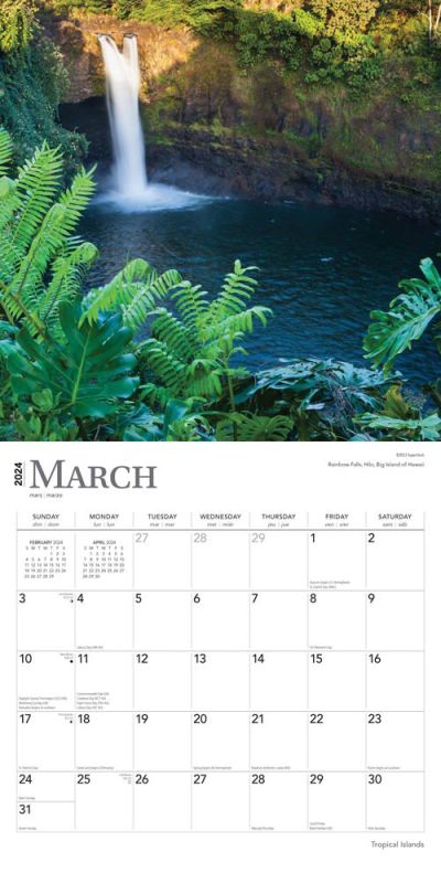 2024 Tropical Islands Calendar