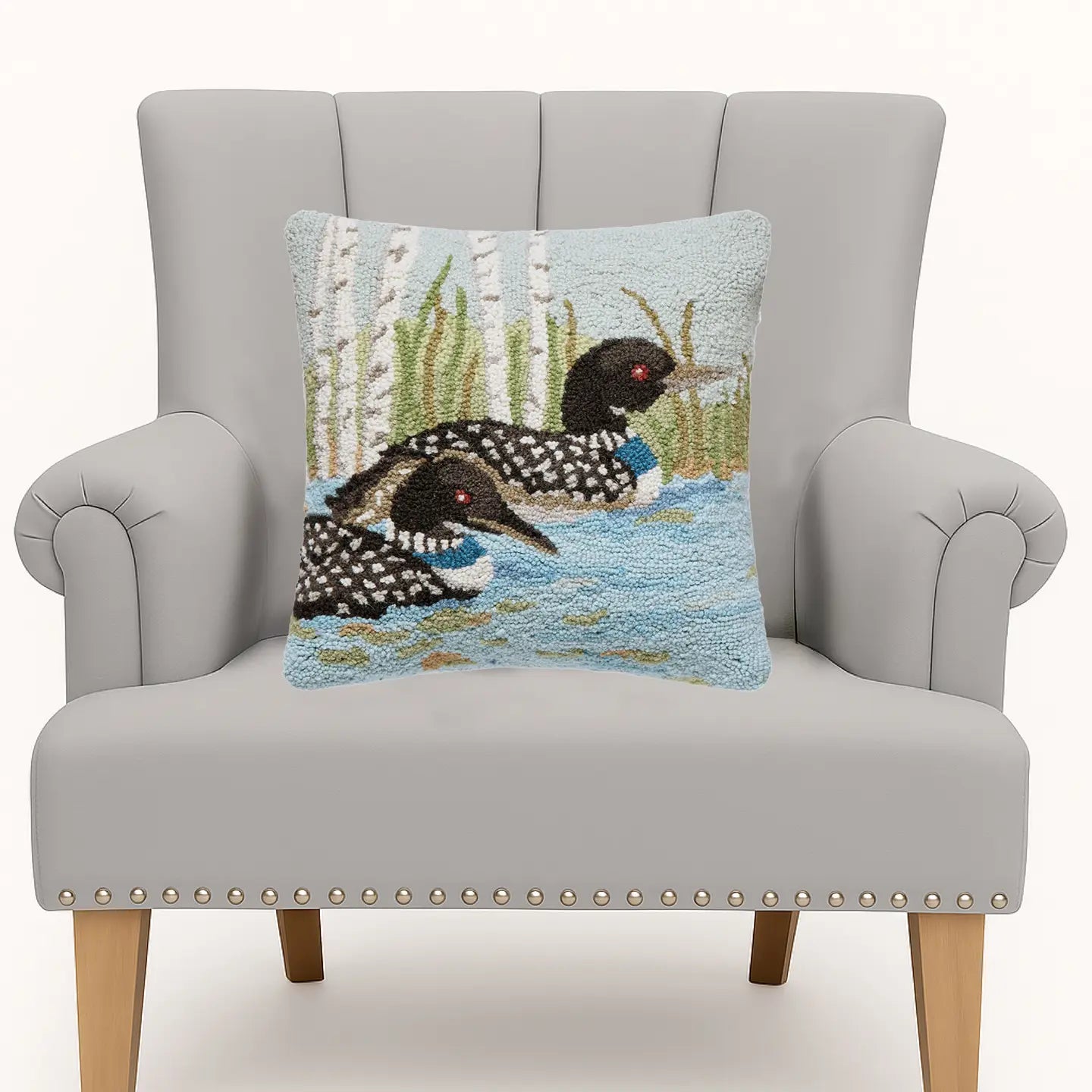 Peking HandiCraft - Pillow Hook Loon Lake