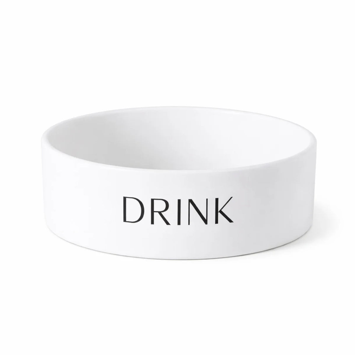 Park Life Designs - Script "Drink" Ceramic Pet Bowl