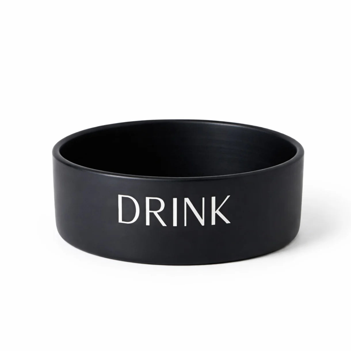 Park Life Designs - Script "Drink" Ceramic Pet Bowl