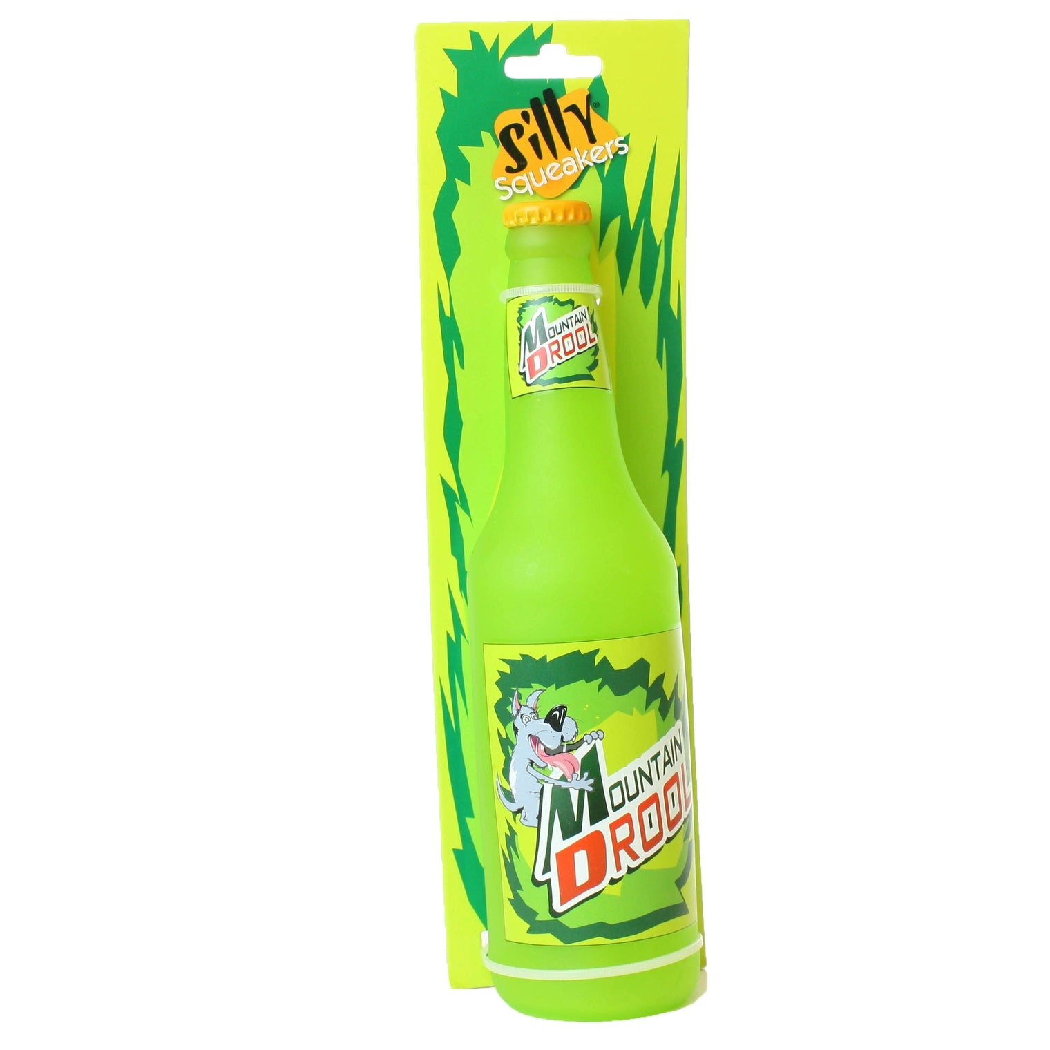 Tuffy Dog Toys - Silly Squeaker Beer Bottle Mountain Drool
