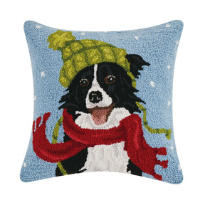 Pillow Holiday Border Collie