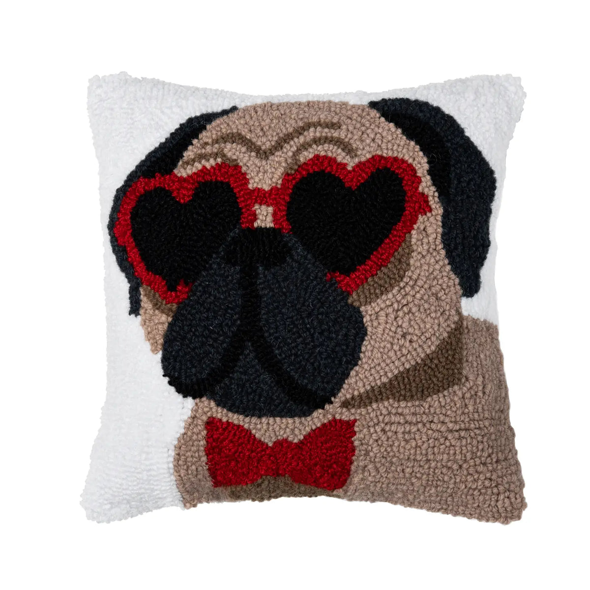 C&F Home - Valentine's Day Pugs & Kisses Throw Pillow