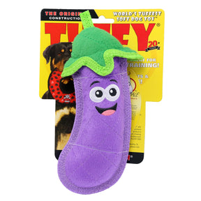 Tuffy Dog Toys - Tuffy Funny Food Eggplant