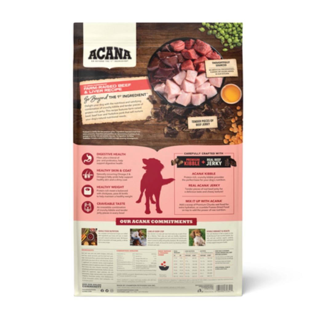 Champion Petfoods Acana - Butcher's Favorites Farm Raised Beef & Liver Dog