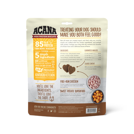 Champion Petfoods Acana - All Life Stages High-Protein Biscuits, Crunchy Chicken Liver Recipe