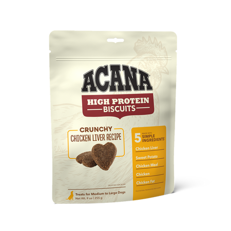 Champion Petfoods Acana - All Life Stages High-Protein Biscuits, Crunchy Chicken Liver Recipe