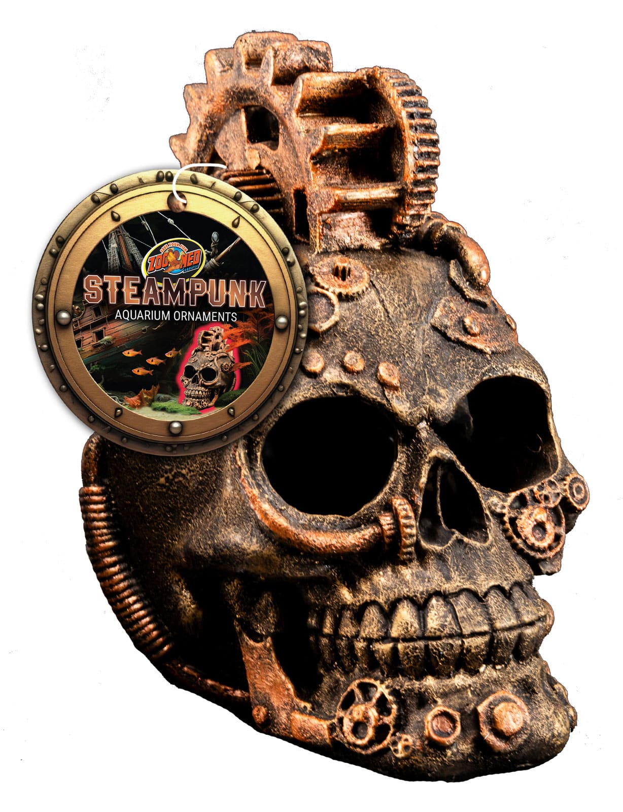 Zoo Med - Steampunk Skull Ornament