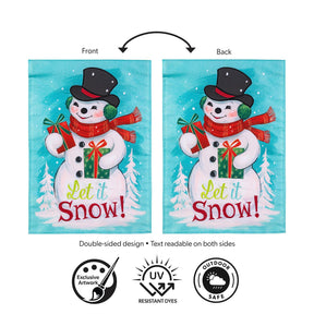 Evergreen Enterprises - Flag Heartfelt Cheer Snowman