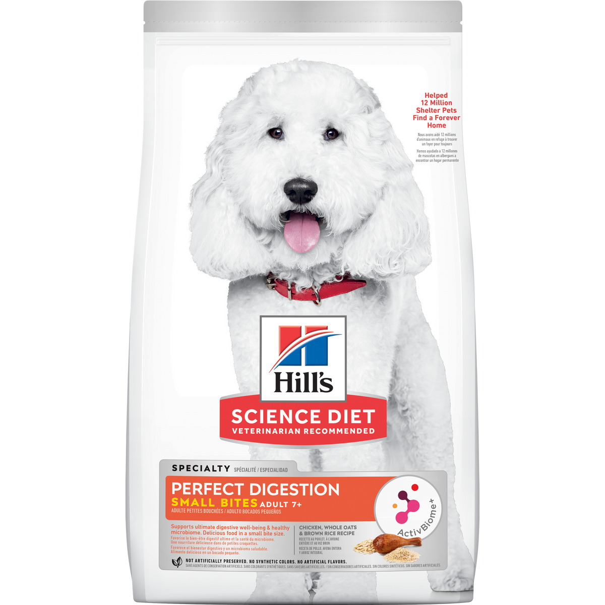 Hill's Science Diet Adult 7+ Perfect Digestion Small Bites Chicken,Oats, Rice