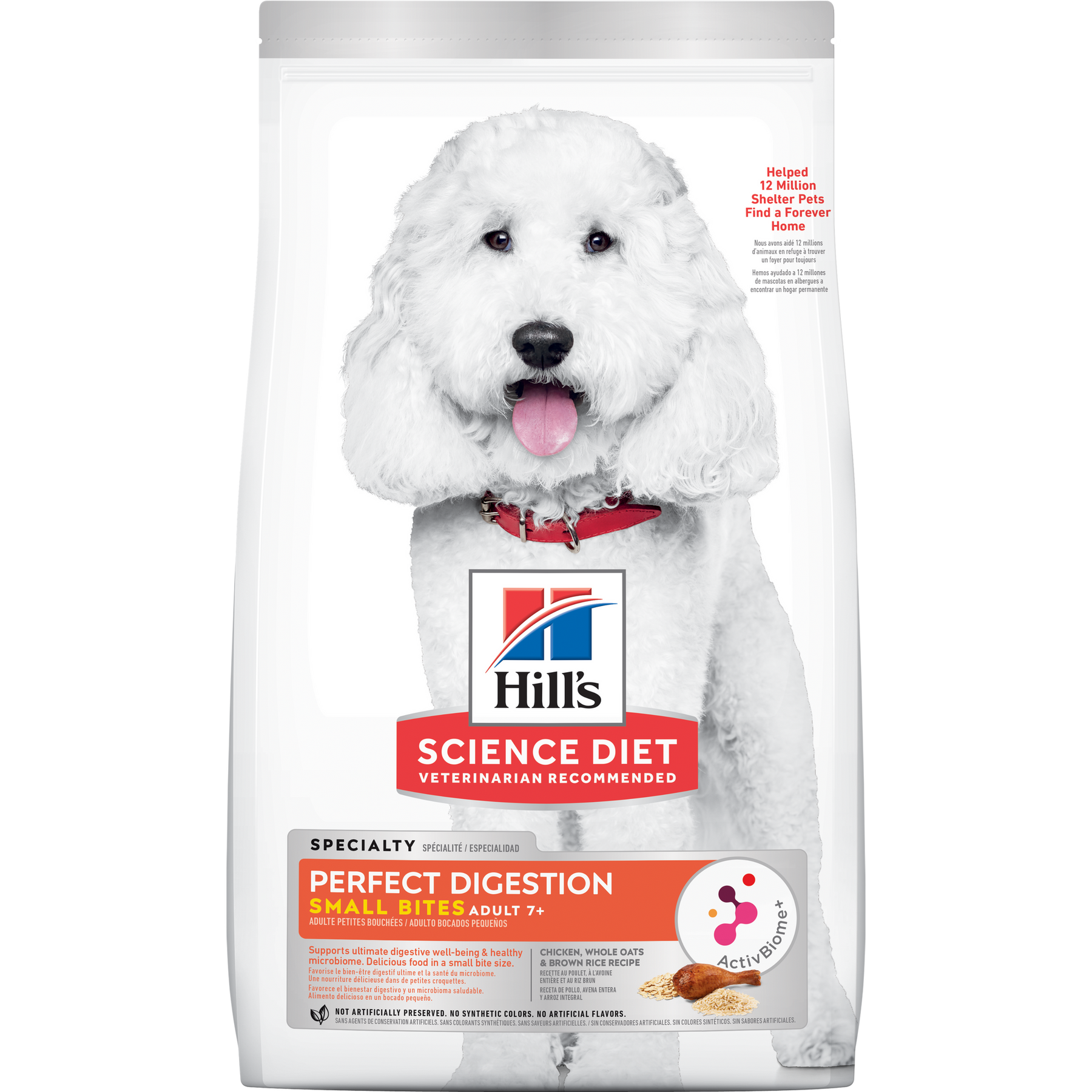 Hill's Science Diet Adult 7+ Perfect Digestion Small Bites Chicken,Oats, Rice