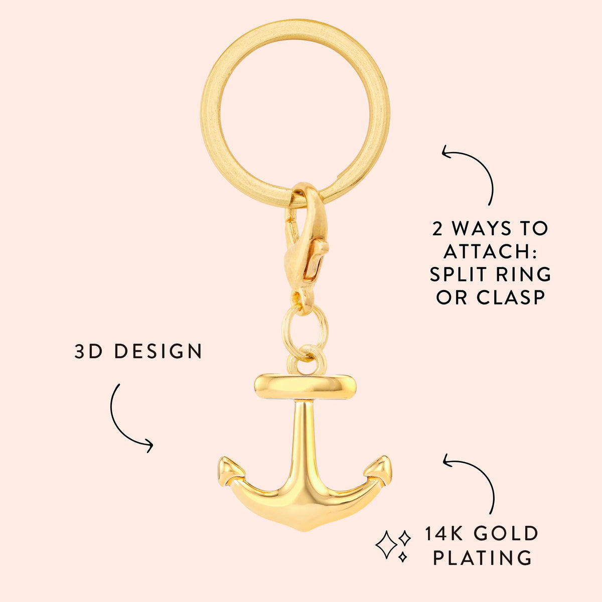 The Foggy Dog - Collar Charm Anchor