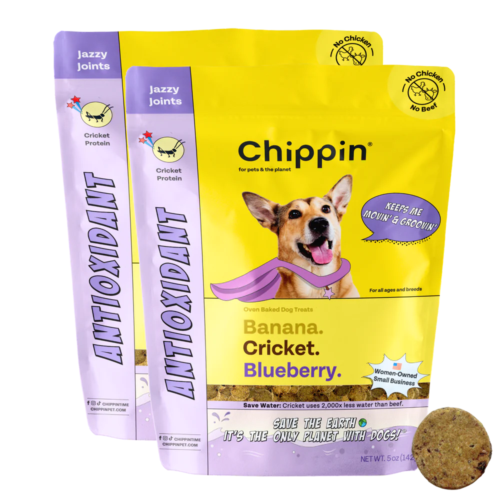 Chippin - Antioxidant (Banana-Cricket-Blueberry) Dog Treat
