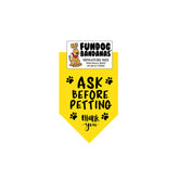 FunDog Bandanas - Dog Bandana Ask Before Petting