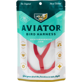The Aviator - Bird Harness & Leash, Red