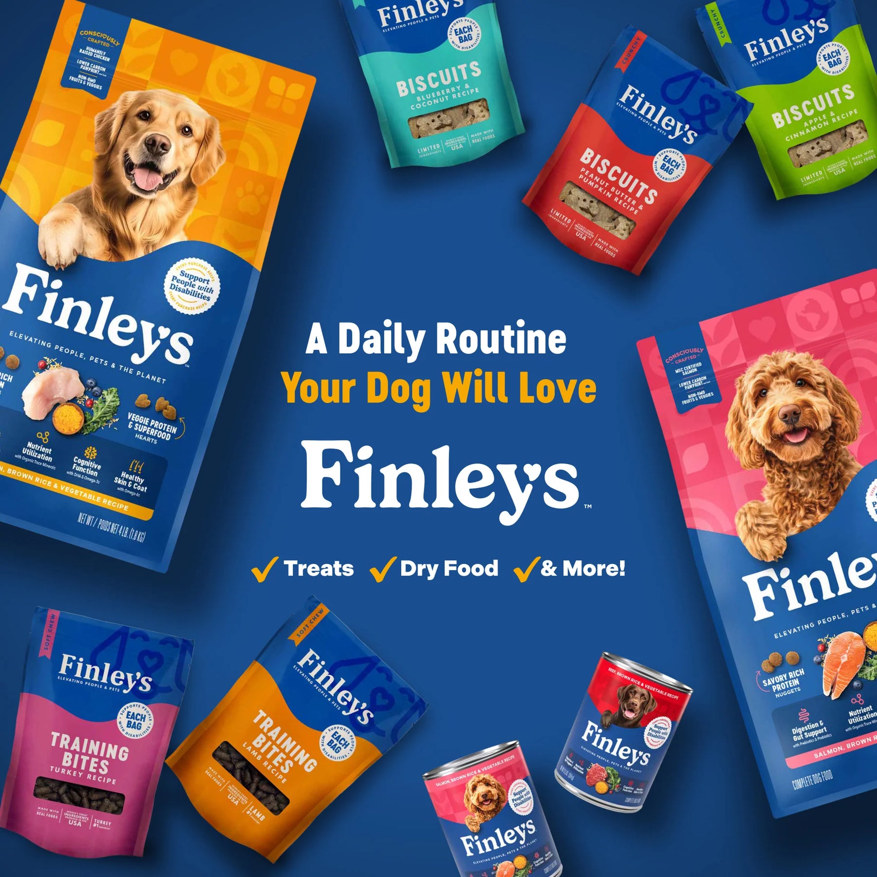 Finley's - Meaty Sticks Beef & Salmon