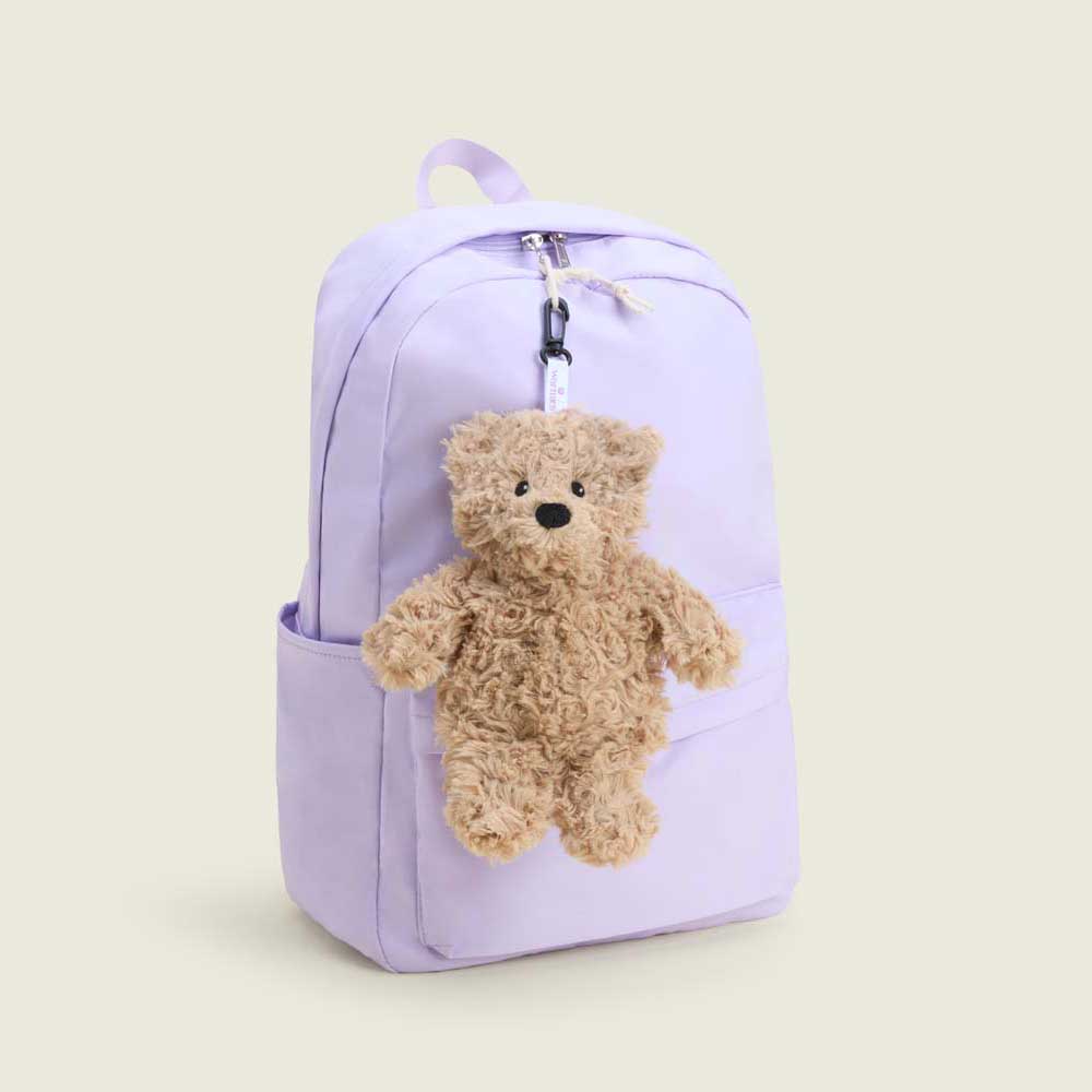 Warmies Bag Charm Bear Brown