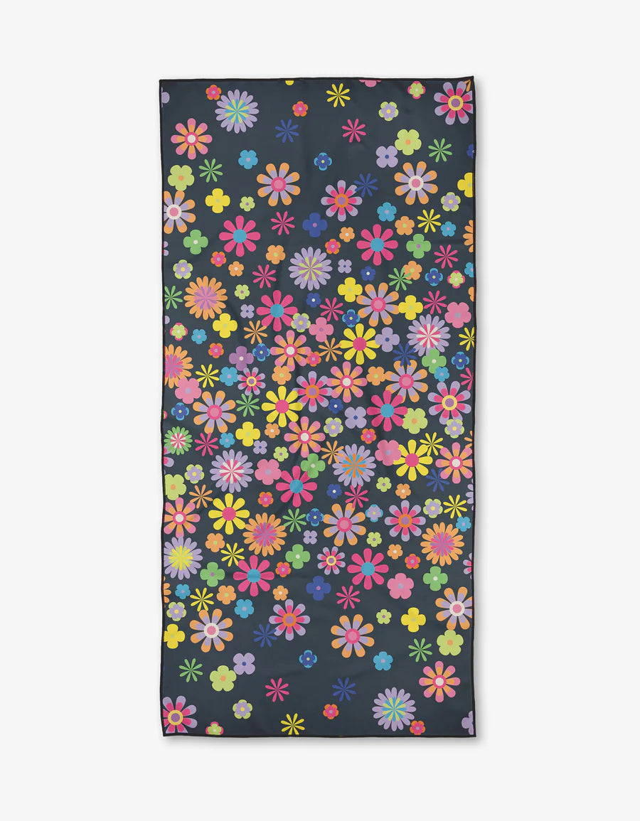 Geometry - Beach Towel Far Out Flowers