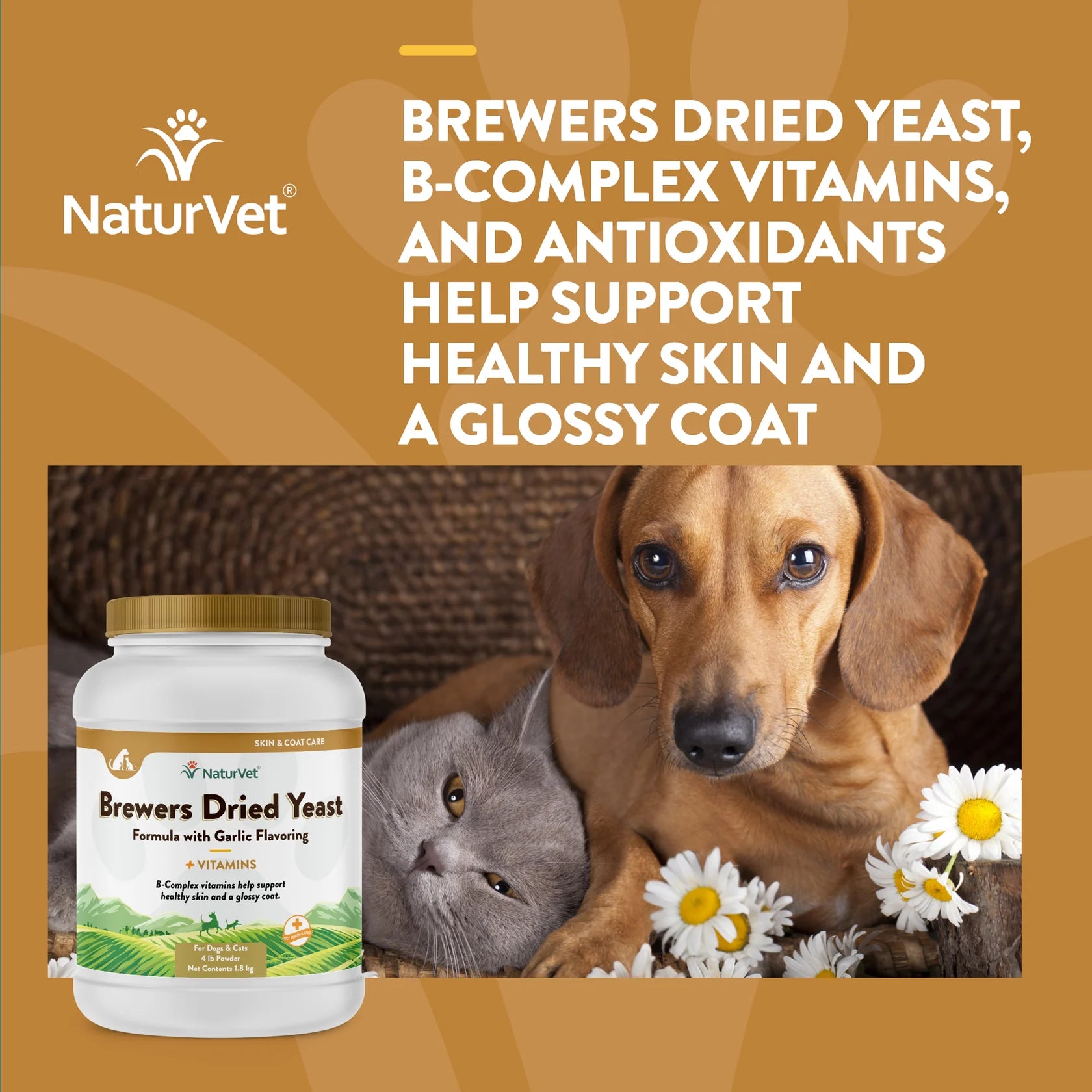 Naturvet brewer's yeast & garlic powder hotsell