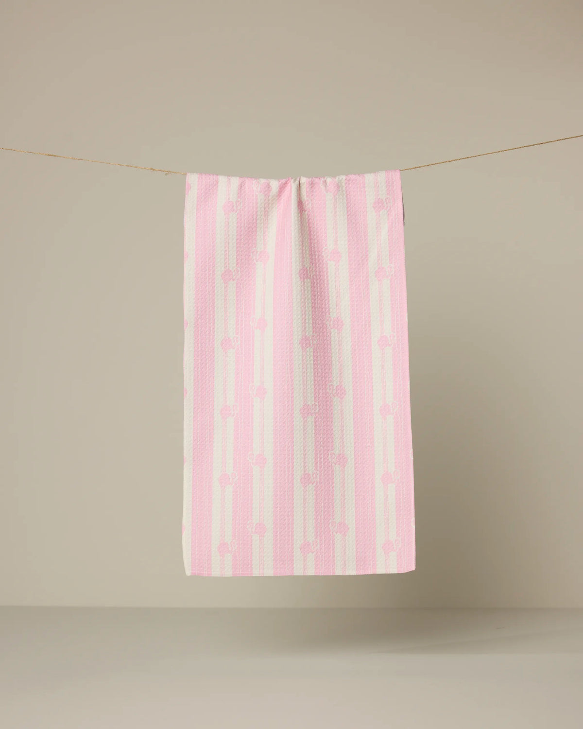 Geometry - Bar Towel Flamingo Stripe Pink